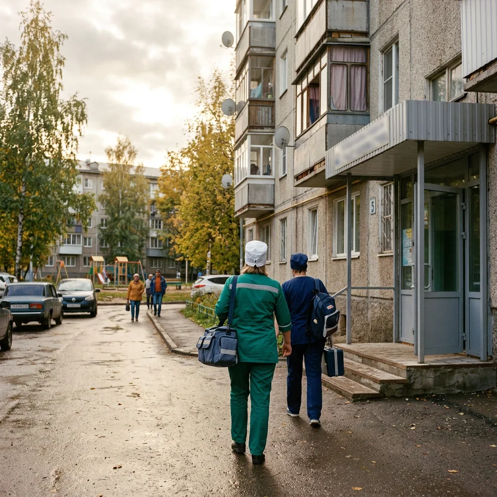 Бригада нарколога приезжает на вызов в Ленинский район Уфы
