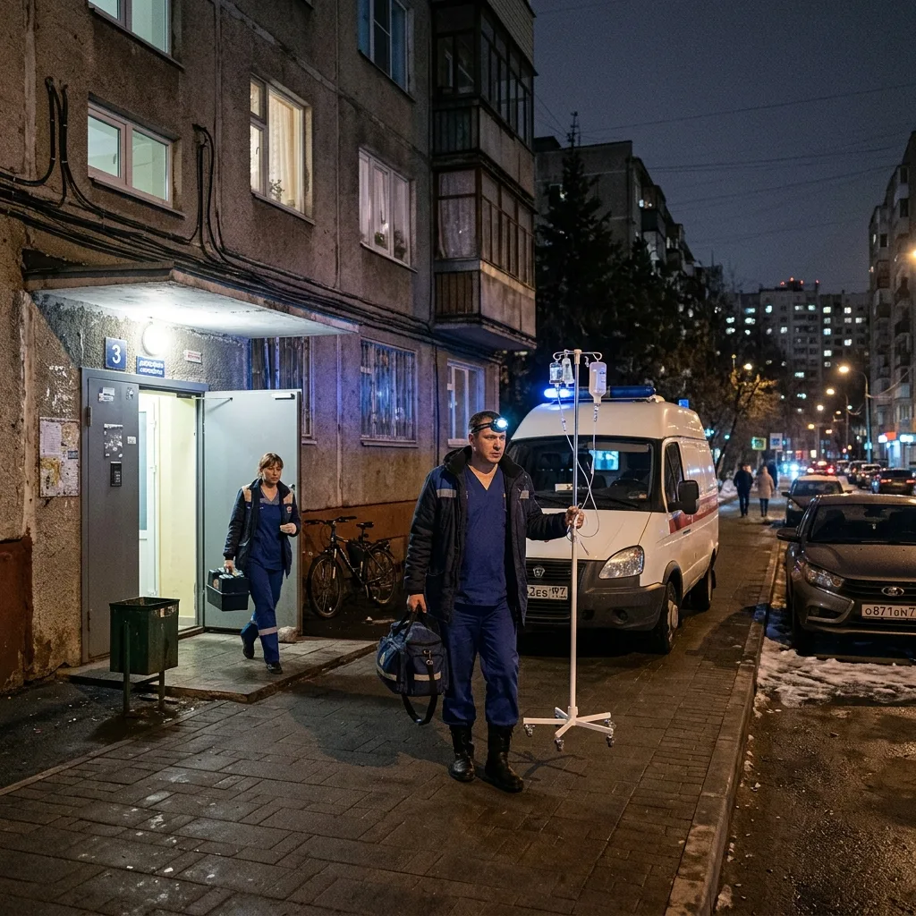 Бригада нарколога приехала на вызов в Калининский район ночью